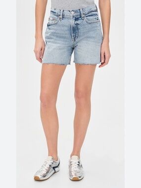 7 For All Mankind Monroe Light Blue Denim Cutoff Shorts
